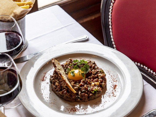 Au Pied de Cochon Tartare de bœuf Normand