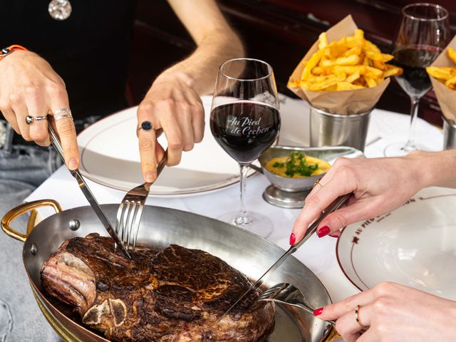 Au Pied de Cochon Côte de bœuf Irish cut