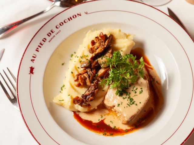 Au Pied de Cochon Échine de cochon confite 14 h