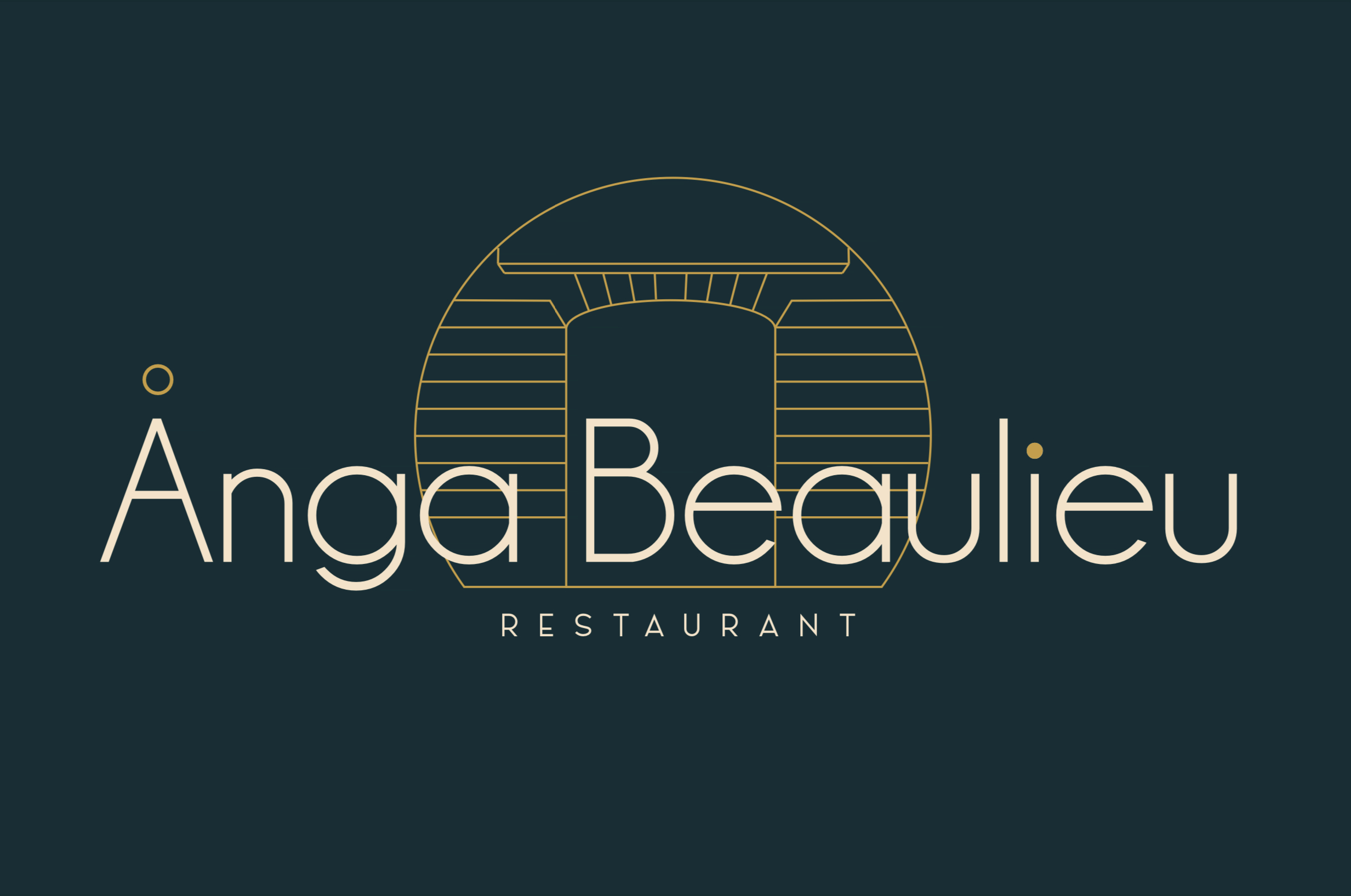Logo Restaurant Ã…nga x Beaulieu