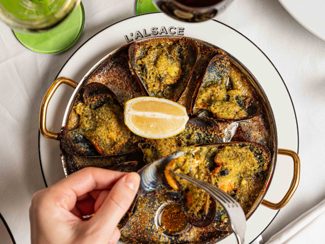 L'Alsace Moules gratinées