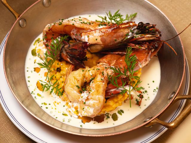 Le Grand Café Capucines Gambas rôties