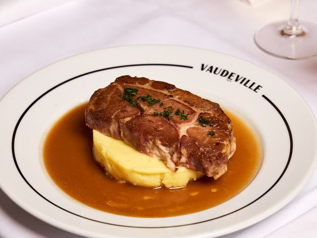 Brasserie Vaudeville Échine de cochon confite