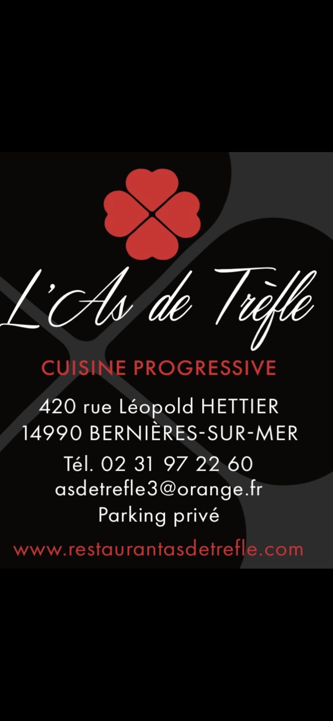 AS DE TREFLE. Restaurant gastronomique à Caen, mer .Par Anthony Vallette
