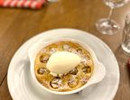 Photo Clafoutis aux mirabelles, glace vanille - CHEZ MICHEL