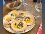 Photo Saint Jacques grillé, amandes et purée de carottes - CHEZ MICHEL