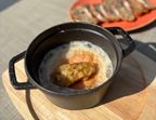 Photo À partager : Maroilles fermier rôti flambé et Granny Smith - Issy Guinguette