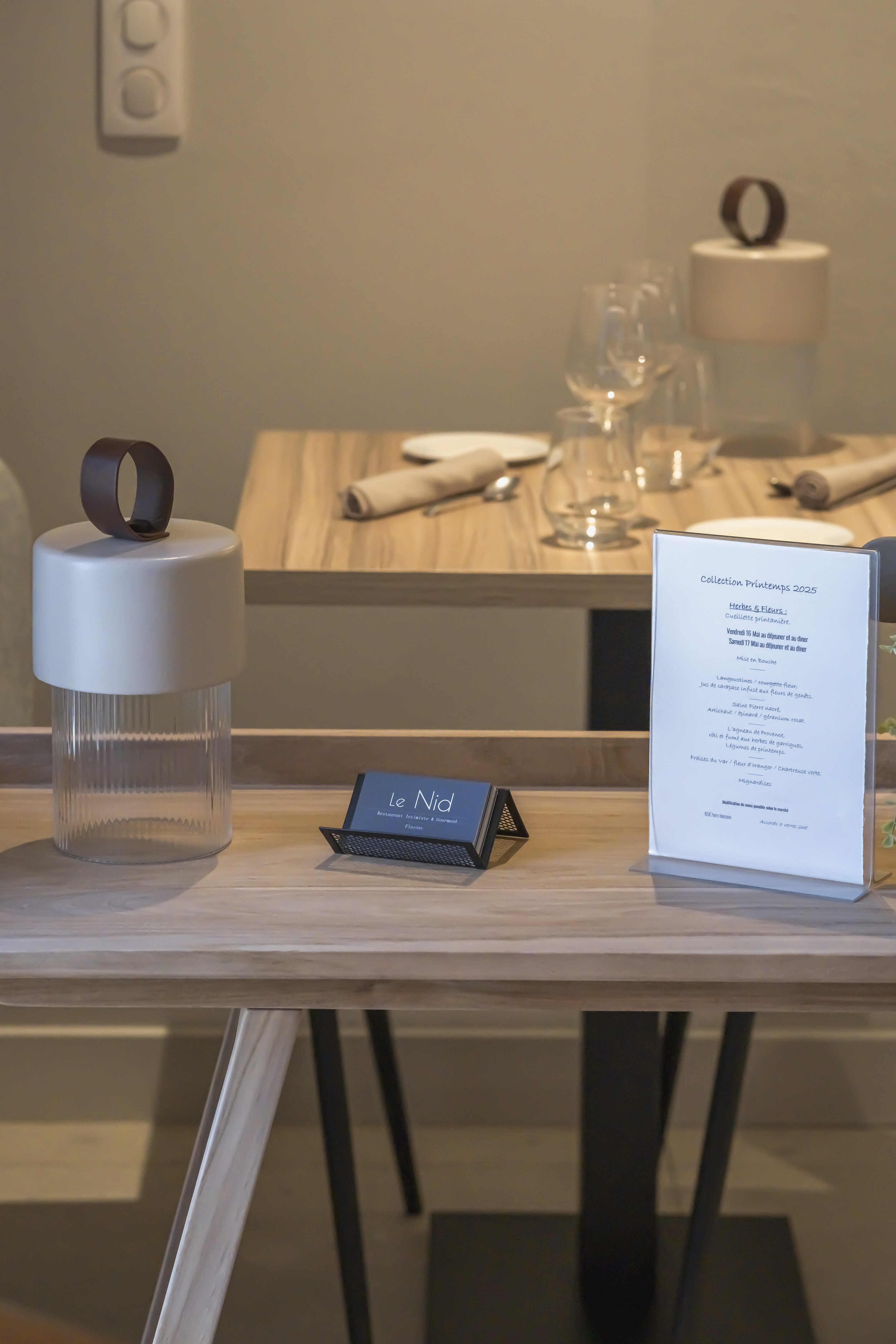 Le Nid, Table Intimiste