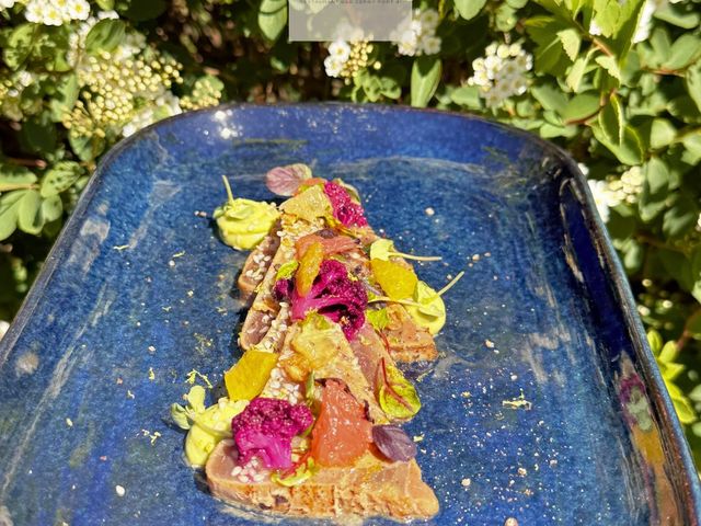 La Table du Parc Tataki de thon grillé à la flamme