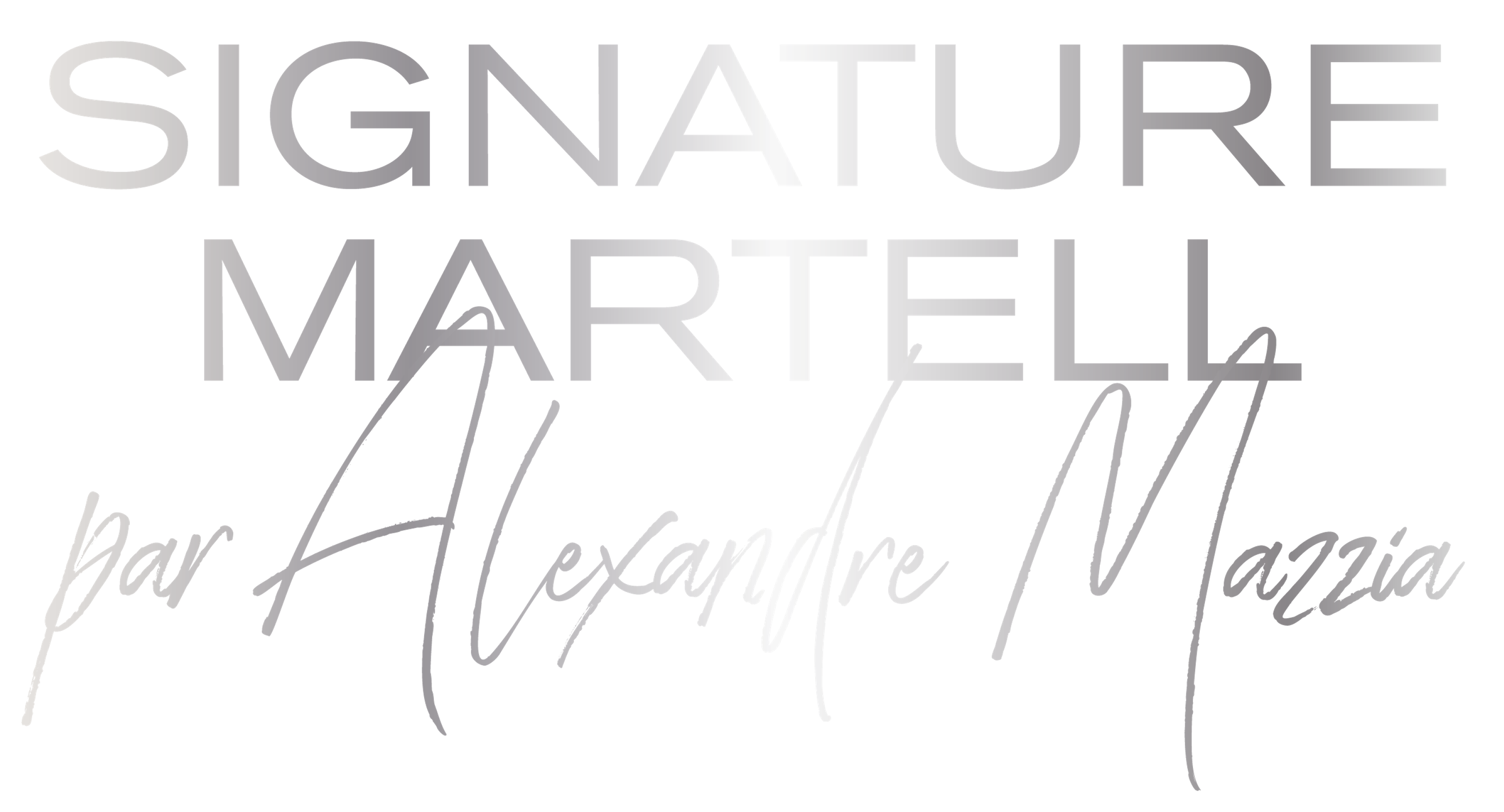 Signature Martell par Alexandre Mazzia