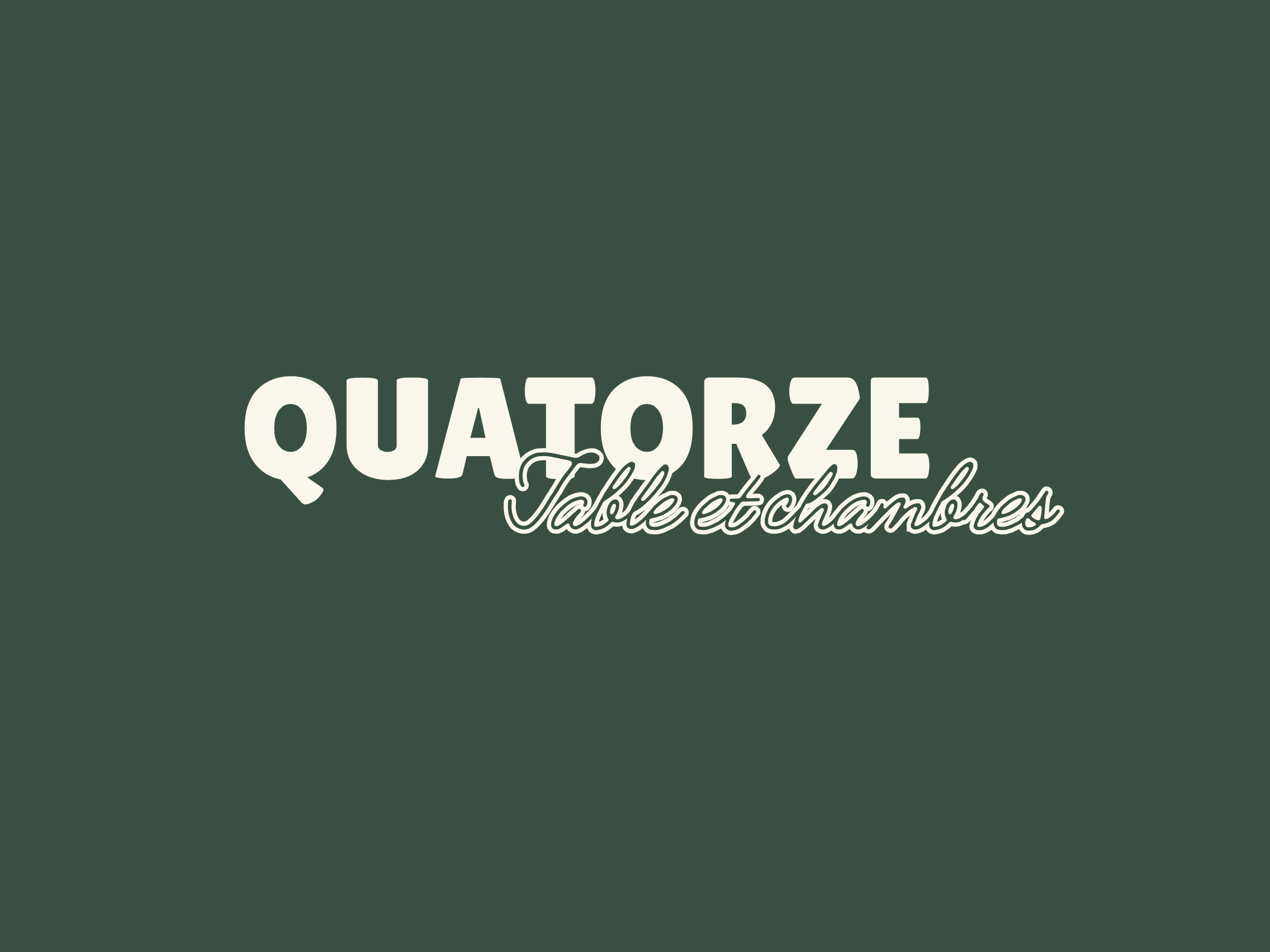 Logo Quatorze - table et chambres